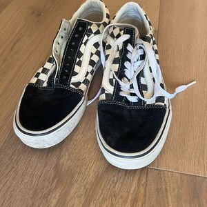 old-school checkered vans